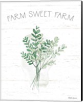 Farmhouse Cotton V Sage Fine Art Print