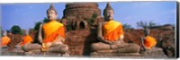 Buddha Statues Near Bangkok Thailand Fine Art Print