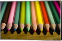 Set Of Colored Pencils Fine Art Print