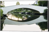 Bridge Reflecting In Water, Venice Beach, California Fine Art Print