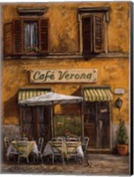 Cafe Verona Fine Art Print