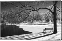 Heritage Pond In Winter Fine Art Print