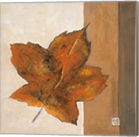 Leaf Impression - Rust Fine Art Print