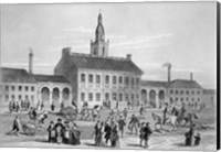 Engraving Of Independence Hall In Philadelphia 1776 Fine Art Print