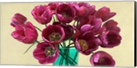 Red Tulips in a Glass Vase (detail) Fine Art Print