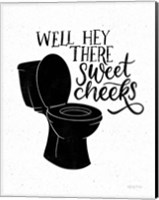 Bathroom Puns III Black Fine Art Print