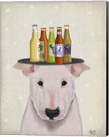 English Bull Terrier Beer Lover Fine Art Print