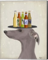 Greyhound Grey Beer Lover Fine Art Print