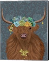 Highland Cow Bohemian 1 Fine Art Print