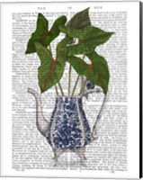 Chinoiserie Vase 4, With Plant Book Print Fine Art Print