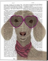 Goat Heart Glasses Book Print Fine Art Print