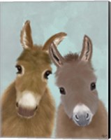 Donkey Duo, Looking at You Fine Art Print