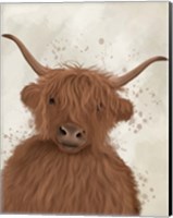 Highland Cow 8, Portrait Fine Art Print