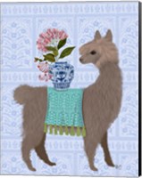 Llama Chinoiserie 1 Fine Art Print