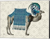 Niraj Camel, Blue Fine Art Print