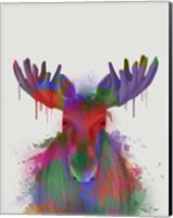 Moose Rainbow Splash Fine Art Print