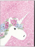 Floral Unicorn II Fine Art Print