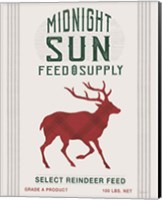 Midnight Sun Reindeer Feed Fine Art Print