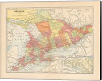 Map of Ontario Fine Art Print