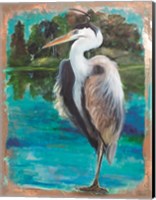 Marsh Heron Fine Art Print