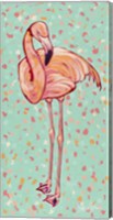 Flamingo Panel I Fine Art Print