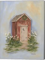 Country Outhouse II Fine Art Print