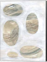 Neutral River Rocks III Fine Art Print
