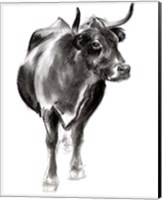 Charcoal Cattle I Fine Art Print