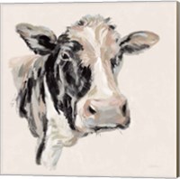Expressionistic Cow I Neutral Fine Art Print