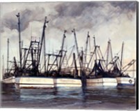 Rachael B Shrimpboats Fine Art Print