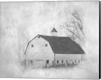 The White Barn II Fine Art Print