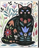 Folksy Feline II Fine Art Print