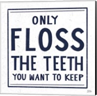 Only Floss Navy Fine Art Print