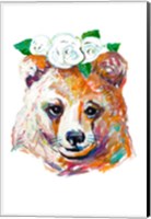 Bear with Flower Crown Fine Art Print