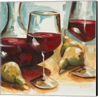 Red Wine and Pears Fine Art Print
