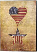 America Stars Flag Fine Art Print