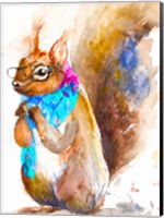 Hipster Squirrel Fine Art Print