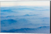 Aerial View of Mountain, South Asia Fine Art Print
