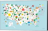Fun USA Map Fine Art Print