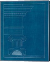 Architectural Columns I Blueprint Fine Art Print