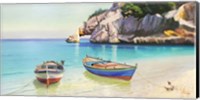 Barche Nella caletta, Sardegna (detail) Fine Art Print