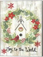 Joy to the World Wreath Fine Art Print