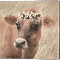 Floral Cow II Fine Art Print