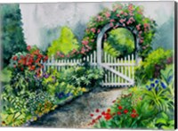Summer Garden Gate Fine Art Print