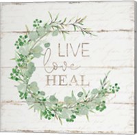 Live Love Heal Fine Art Print