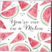 Fresh Fruit Sentiment III-Melon Fine Art Print