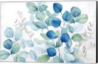 Eucalyptus Leaves landscape blue green Fine Art Print