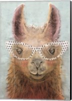 Colorful Llama panel II Fine Art Print