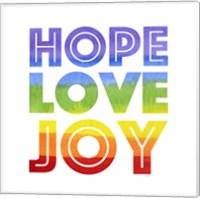 Rainbows VII-Hope Love Joy Fine Art Print