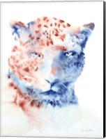 Copper and Blue Cheetah Fine Art Print